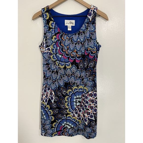 Joseph Ribkoff Kaleidoscopic Mandala Maximalist Boho Resort Dress 6 Art Eclectic - Picture 1 of 12